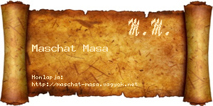 Maschat Masa névjegykártya